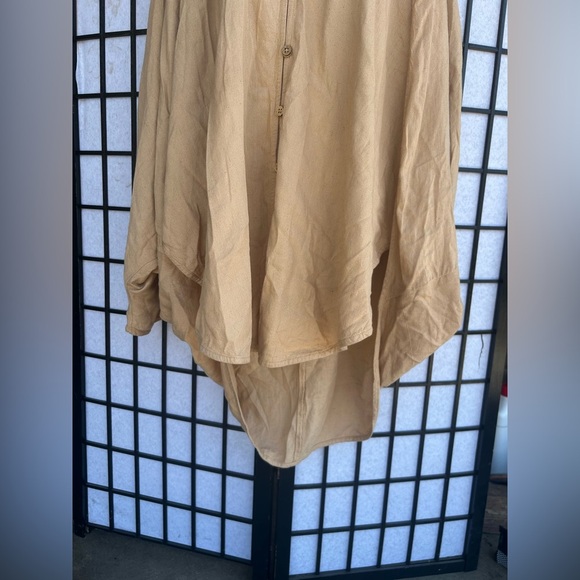 FREE PEOPLE WHAT A STATEMENT TUNIC TOP OAT BRAN size Medium - Picture 8 of 10